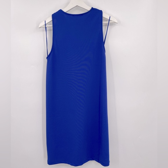 Zara Dress Knotted Halter Dress Size Small Color Blue Sleeveless - Picture 5 of 11